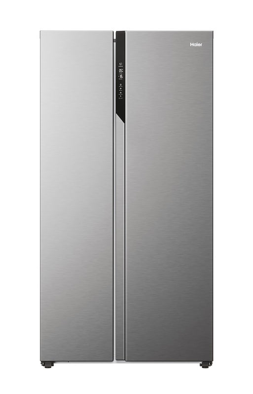 Haier HSR5918DNMP 90cm American Style Side-by-Side Fridge Freezer - Platinum Inox