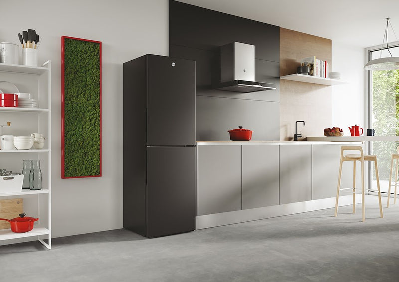 Hoover HVT3CLFCKIHB 54.5cm 50/50 Low Frost Fridge Freezer - Black