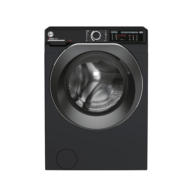 Hoover HW 49AMBCB/1-80 H-WASH 500 9kg 1400rpm A Rated Freestanding Washing Machine - Black (Discontinued)