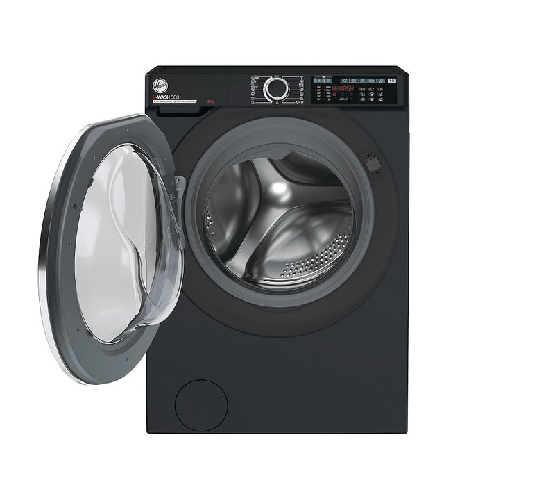 Hoover HW 49AMBCB/1-80 H-WASH 500 9kg 1400rpm A Rated Freestanding Washing Machine - Black (Discontinued)