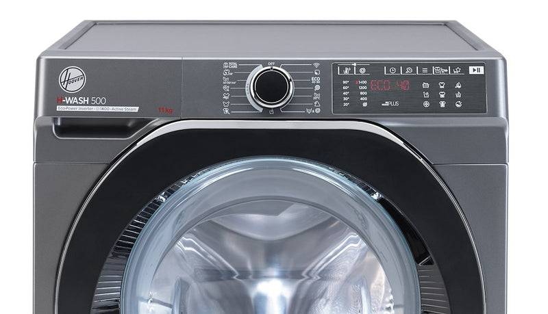 Hoover HWB411AMBCR/1-80 H-Wash 500 11kg 1400rpm A Rated Freestanding Washing Machine - Graphite