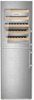 Liebherr SWNstd529i Stainless Steel Fridge Freezer with Wine compartment. Door Closed, Empty Inside. Thumbnail