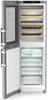 Liebherr SWNstd529i Stainless Steel Fridge Freezer with Wine compartment. Door open and empty. Thumbnail