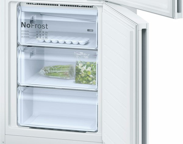 Bosch KGN39XW36, free-standing fridge-freezer with freezer at bottom (Discontinued)