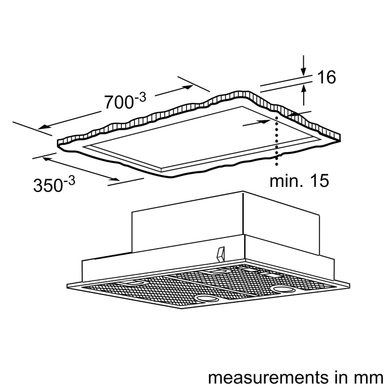 Neff D5855X2GB, Canopy cooker hood