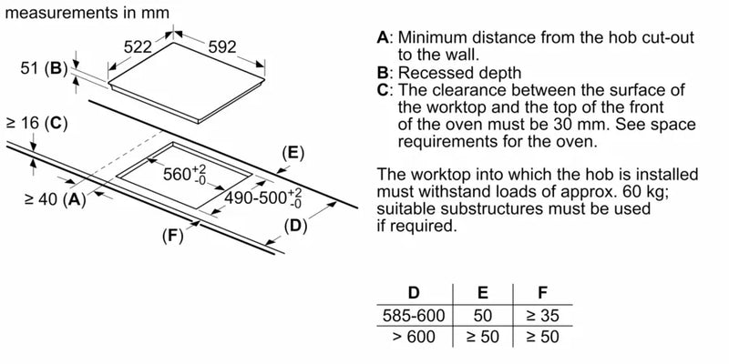 Bosch Series 4 PUE611BB5E, Induction hob