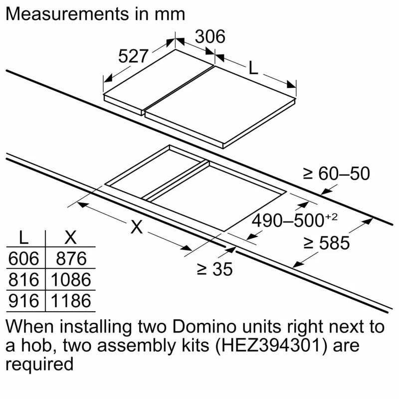 Bosch Series 6 PIB375FB1E, Domino induction hob (Discontinued)