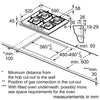 Bosch Series 6 PPP6A6I40, Gas hob Thumbnail