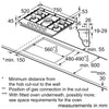 Bosch Series 4 PGQ7B5B90, Gas hob (Discontinued) Thumbnail