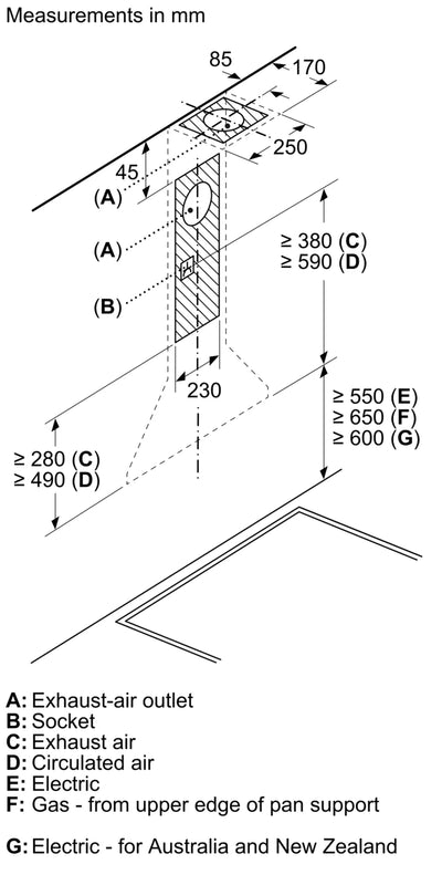 Neff N 30 D92PBC0N0B, Wall-mounted cooker hood