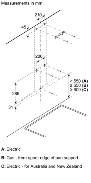 Neff D64BHM1N0B, Wall-mounted cooker hood