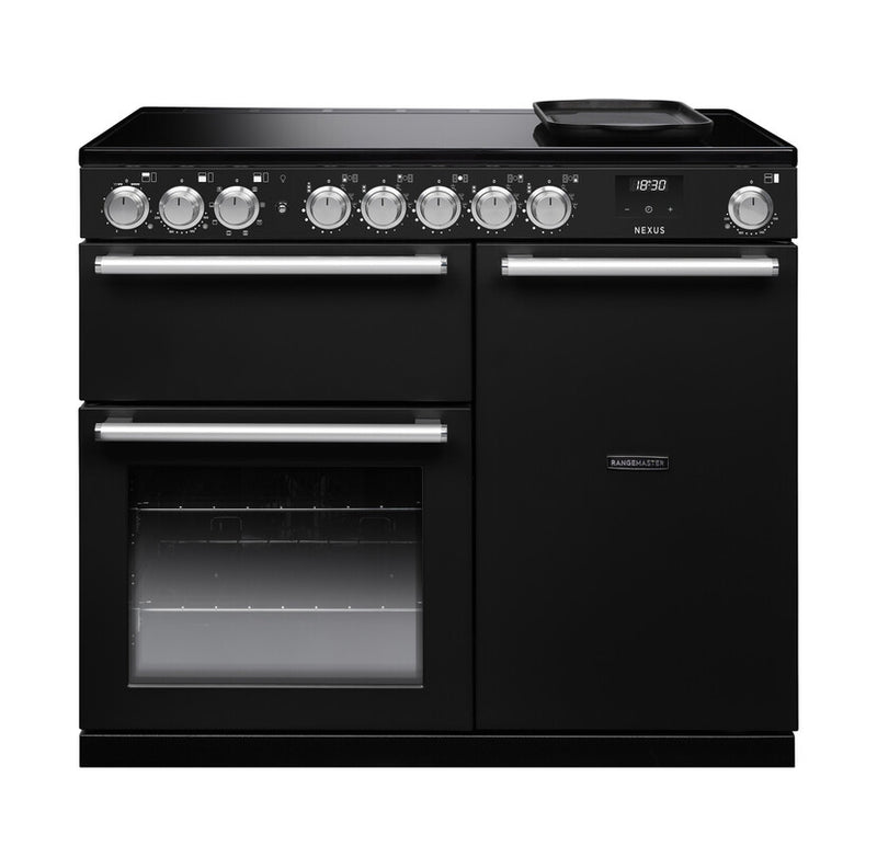 Rangemaster NEX100EIPCBL/CM1 Nexus 100 Induction Range Cooker - Charcoal Black - A Rated