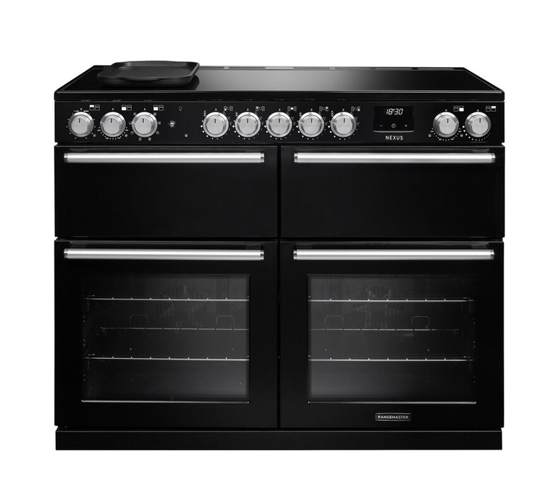 Rangemaster NEXB110EIPGBL/CM1 Nexus 110 Induction Range Cooker - Gloss Black - A Rated