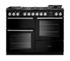 Rangemaster NEXO110DFPGBL/CM1 Nexus 110 Dual Fuel Range Cooker - Gloss Black - A Rated Thumbnail