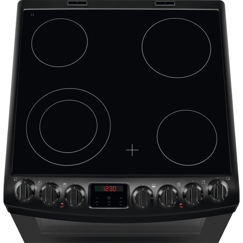 AEG CCB6740MCB 6000 SteamBake Ceramic Electric Cooker with Double Oven