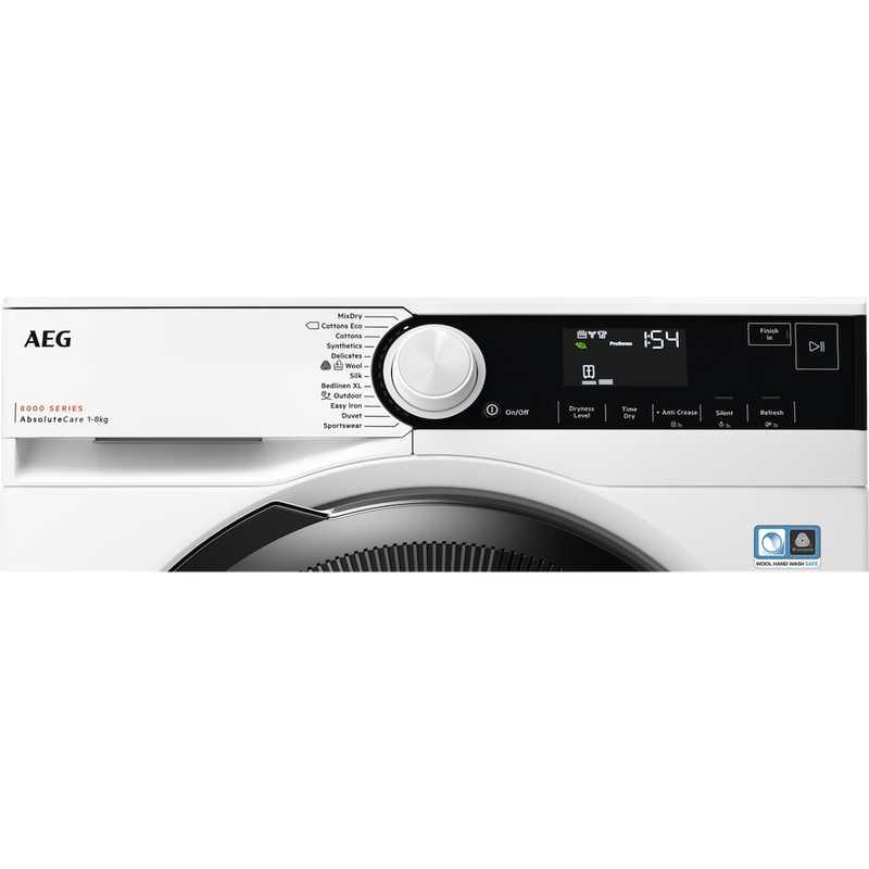 AEG TR838P4B 8000 Series 8kg Heat Pump Tumble Dryer (Discontinued)
