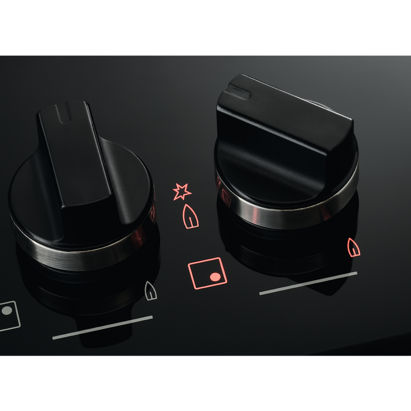 AEG HKB95450NB 8000 Gas on Glass Gas Hob with Hob2Hood