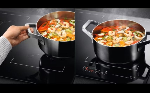 Cooking zones automatically illuminate. With ActiveTouch