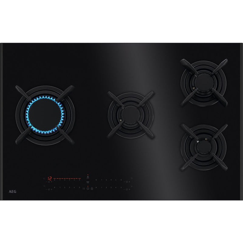 AEG HVB8453IB 9000 Series, 80cm 4 Burner Gas Hob