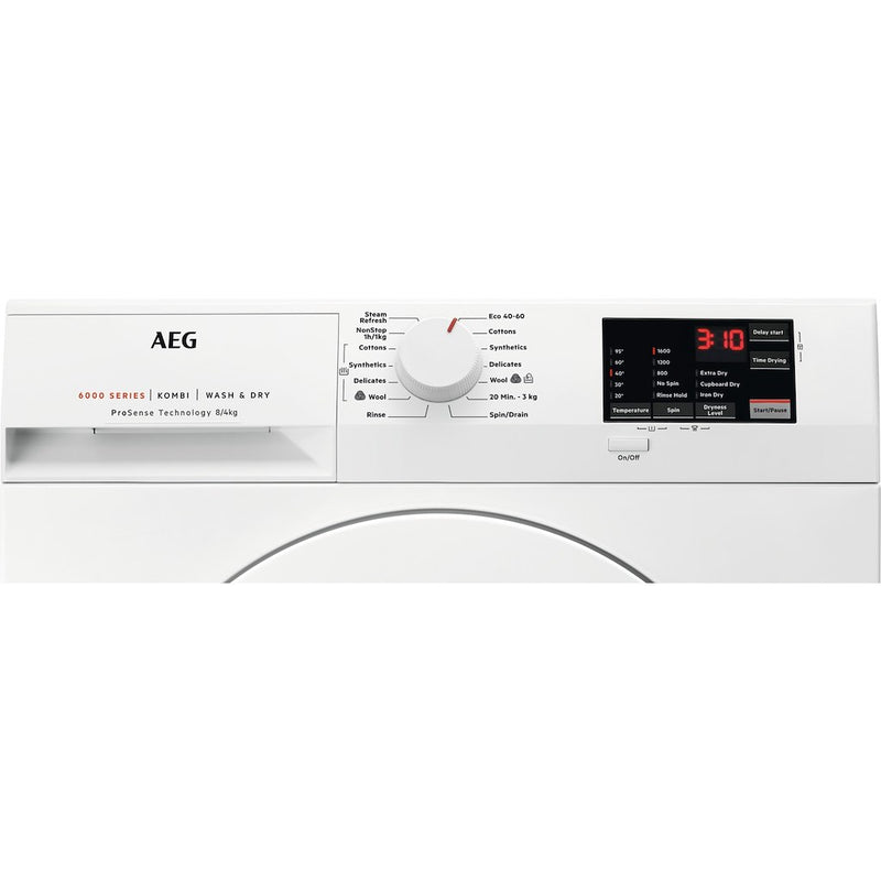 AEG L6WEJ841N 6000 Series 8/4kg Washer Dryer (Discontinued)