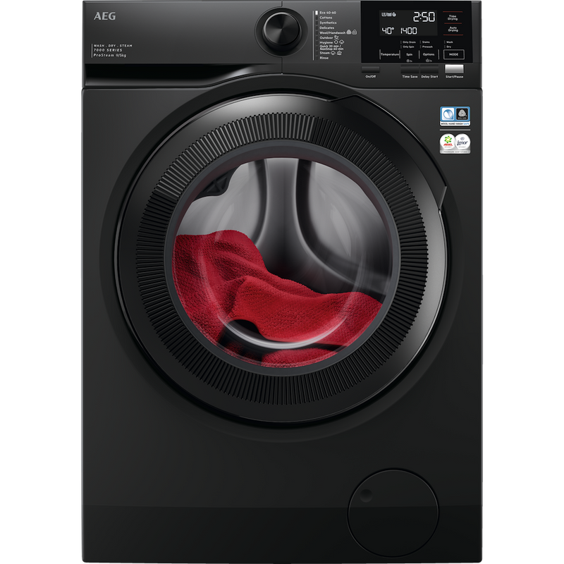 AEG LWR7196U4B 7000 Series, 9kg/5kg 1600rpm Freestanding Washer Dryer