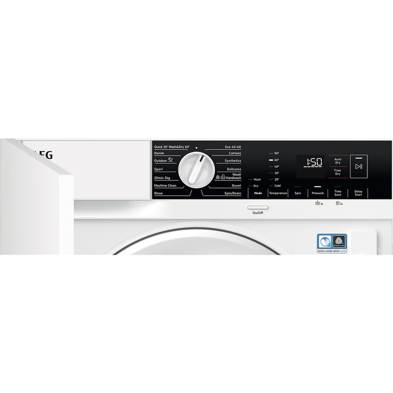 AEG LX6WG84634BI 6000 Series 8/4kg Washer Dryer