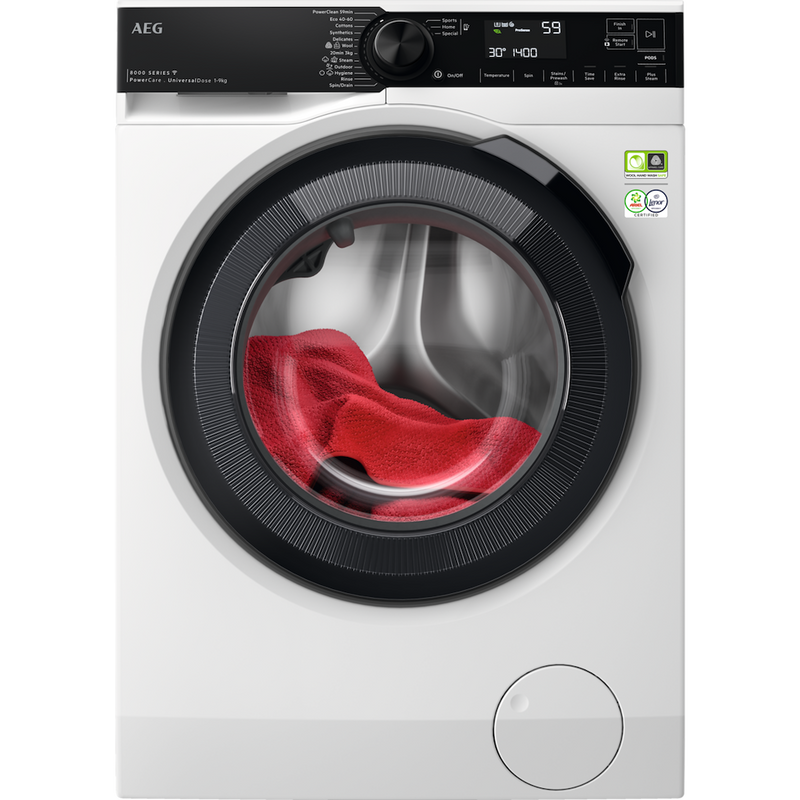 AEG LFR84946UC 8000 Series UniversalDose Front Loading Full Size 9kg Washing Machine (Discontinued)