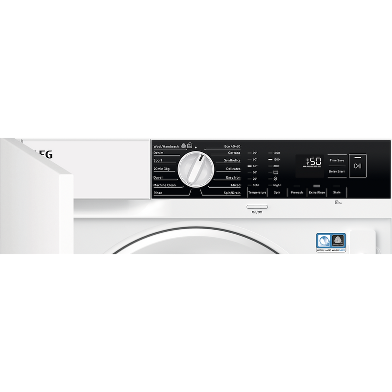 AEG LFX6G7434BI 6000 Series Front Loading Full Size 7kg Washing Machine