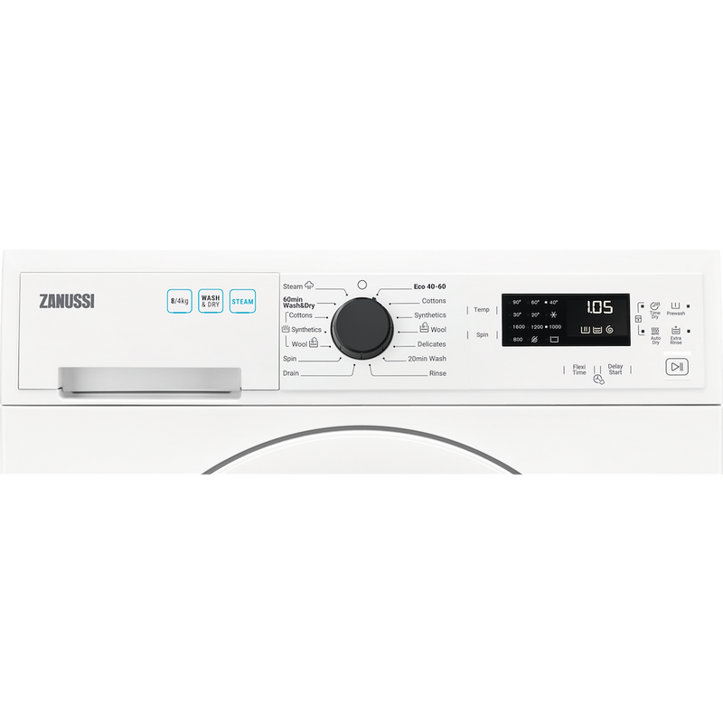 Zanussi ZWD86SB4PW Freestanding 8/4kg Washer Dryer (Discontinued)