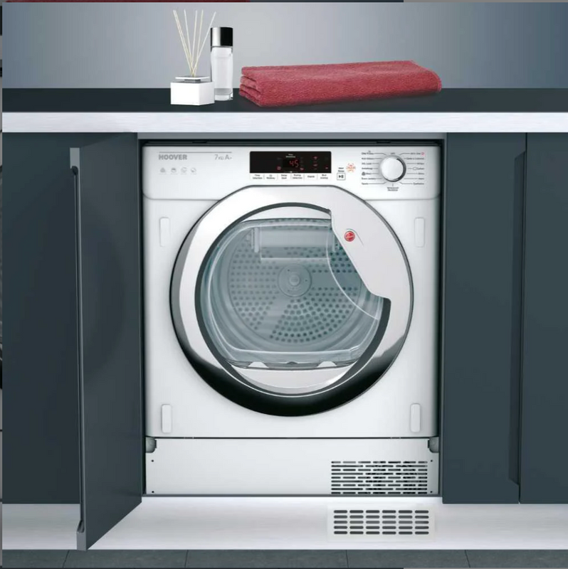 Hoover BHTD H7A1TCE Integrated Heat Pump Tumble Dryer 7kg with WiFi and Bluetooth (Discontinued)