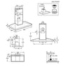 AEG DKB4651M 60cm Chimney Cooker Hood - Stainless Steel Thumbnail