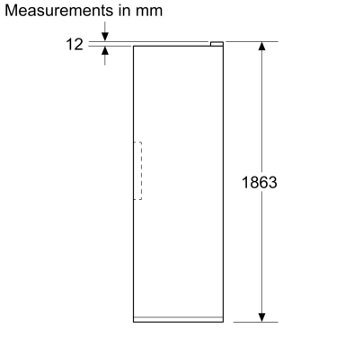 Siemens GS36NAXCG, free-standing freezer
