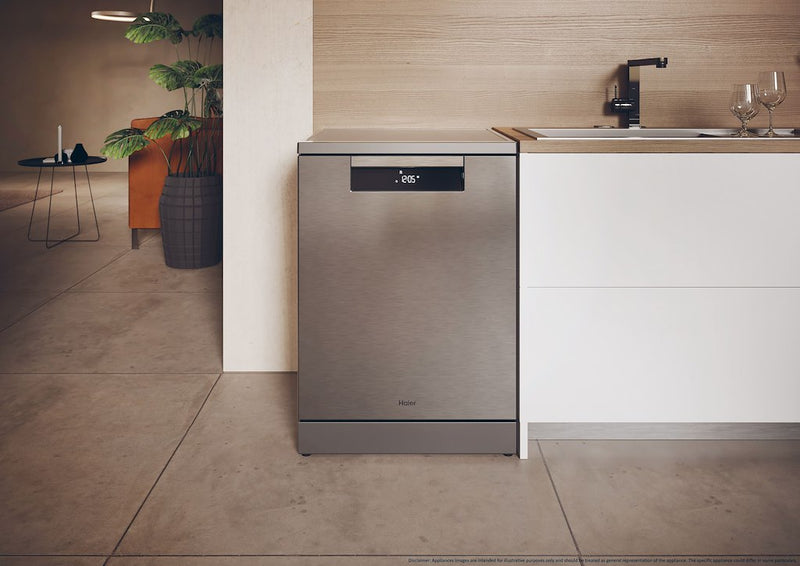 Haier XF 5C4M1X-80 Freestanding 60cm 15 Place Setting Dishwasher