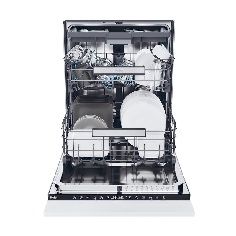 Haier XS 6B4S3FSB-80 Integrated 60cm Dishwasher with 16 Place Settings and WiFi (Discontinued)