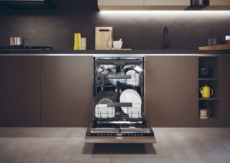 Haier XS 6B4S3FSB-80 Integrated 60cm Dishwasher with 16 Place Settings and WiFi (Discontinued)