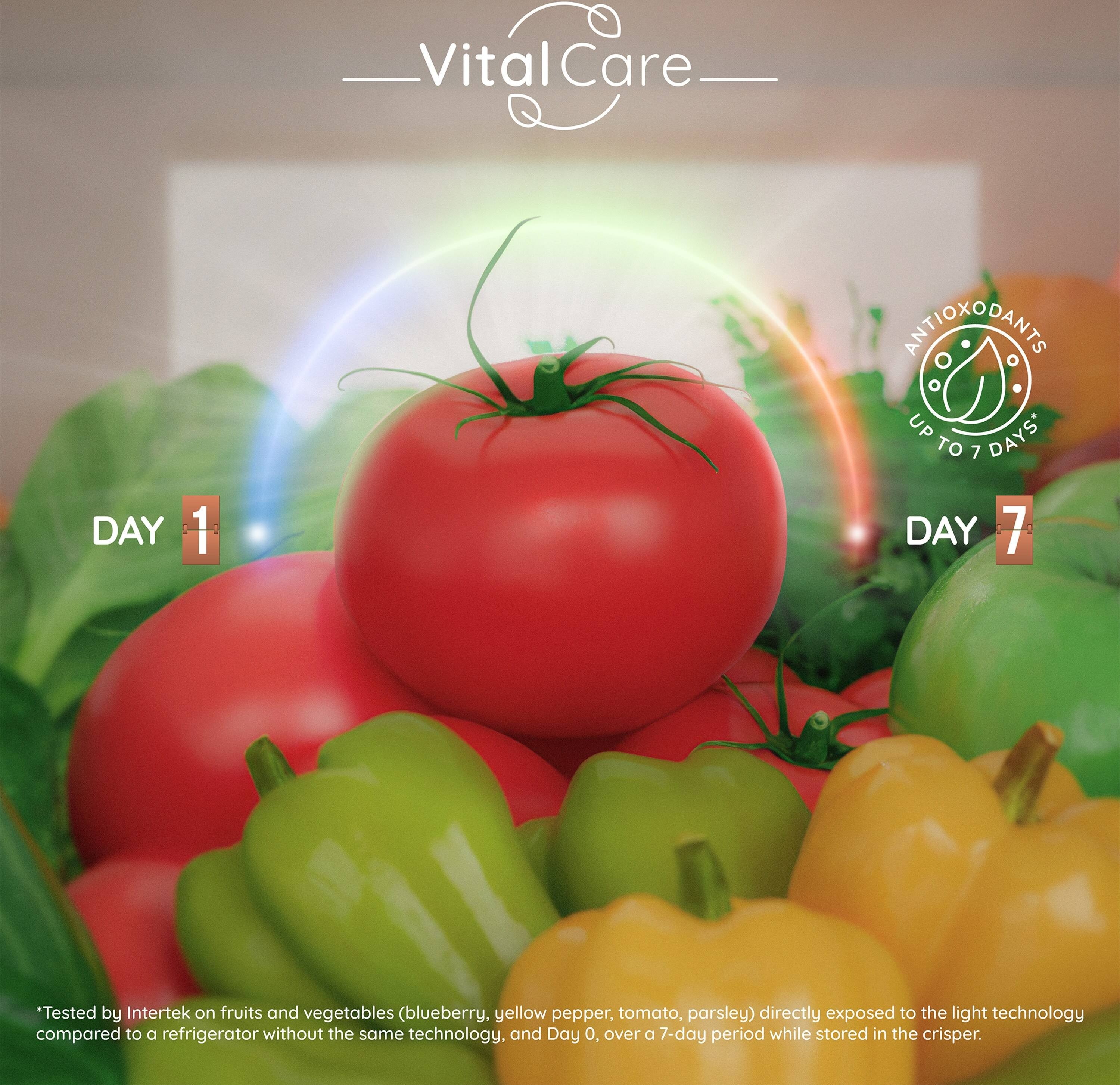 Preserve the antioxidants in your fruit and vegetables for up to 7 days*.