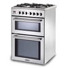 DeLonghi Modern DDC 606 DF-1, Dual Fuel Cooker - Stainless Steel Thumbnail
