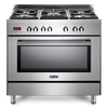 DeLonghi Modern DSR 917 DFM, Dual Fuel Range Cooker - Stainless Steel Thumbnail
