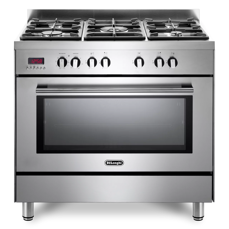 DeLonghi Modern DSR 917 DFM, Dual Fuel Range Cooker - Stainless Steel