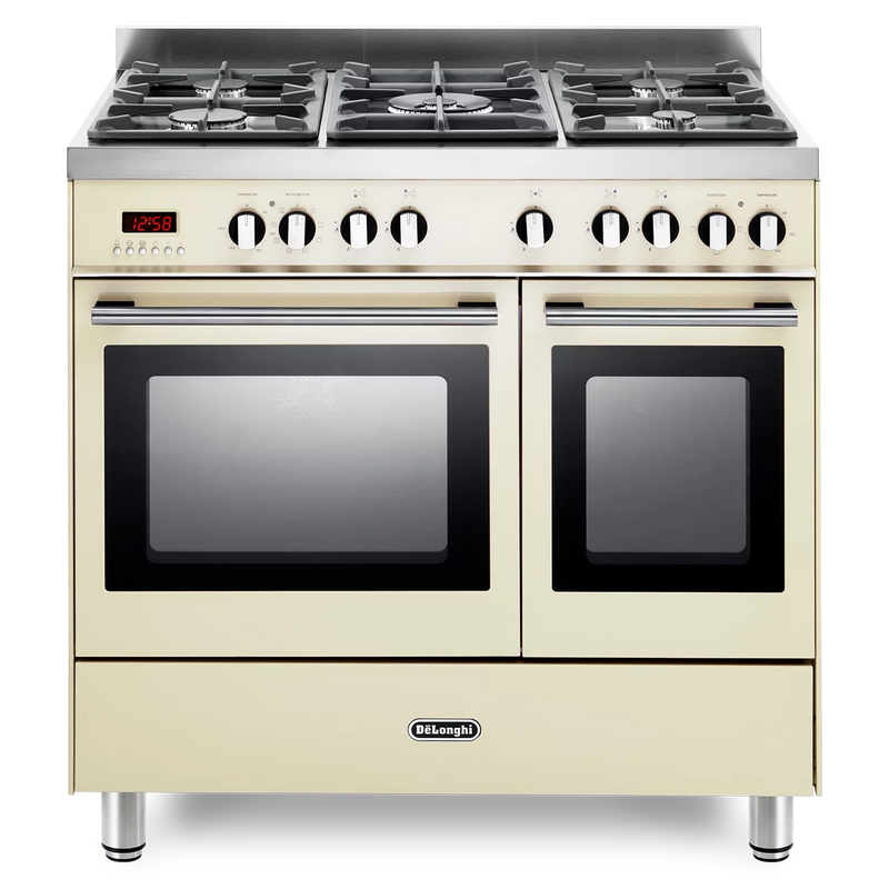 DeLonghi Modern DTR 906 DF CR-1, Dual Fuel Range Cooker - Cream (Discontinued)