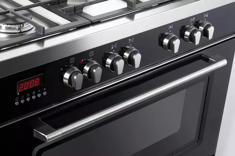 DeLonghi Vintage DVTR 906 DF BL-1, Dual Fuel Range Cooker - Black Discontinued
