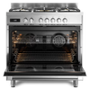 DeLonghi Space DSR 927 DFX, Dual Fuel Range Cooker - Stainless Steel (Discontinued) Thumbnail