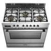 DeLonghi Space DSR 927 DFX, Dual Fuel Range Cooker - Stainless Steel (Discontinued) Thumbnail