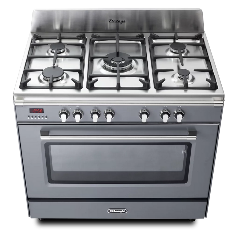 DeLonghi Vintage DVRS 916 DF SLATE, Dual Fuel Range Cooker - Slate Grey (Discontinued)
