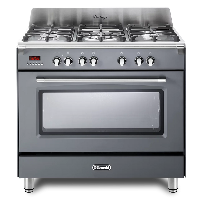 DeLonghi Vintage DVRS 916 DF SLATE, Dual Fuel Range Cooker - Slate Grey (Discontinued)