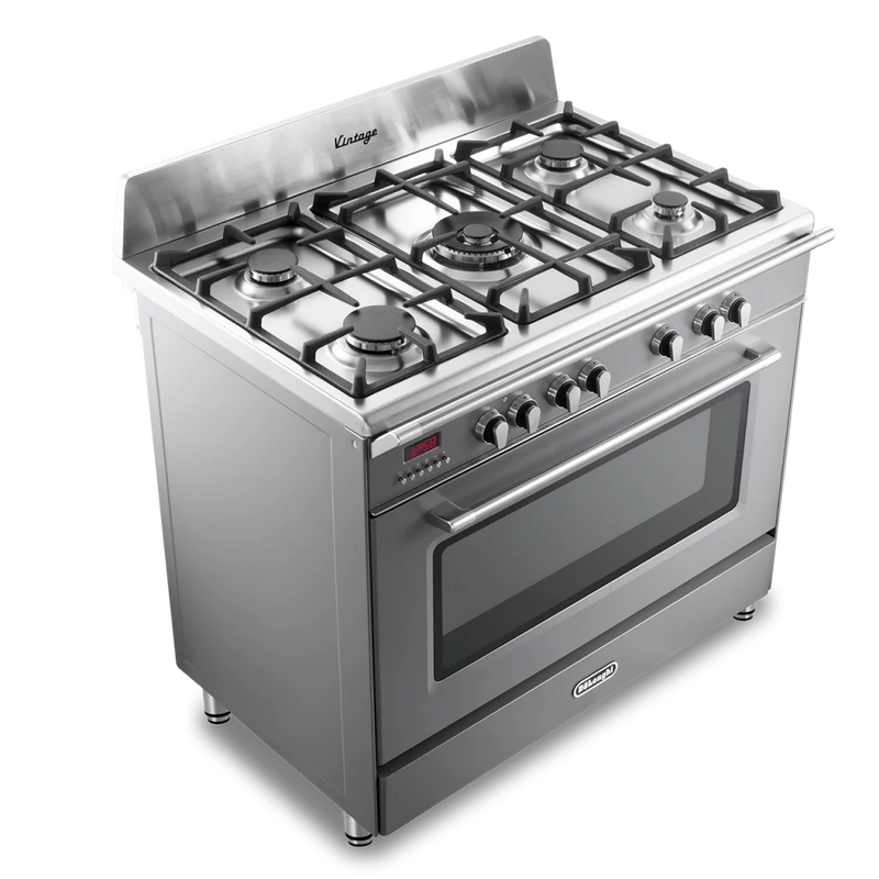DeLonghi Vintage DVRS 916 DF SLATE, Dual Fuel Range Cooker - Slate Grey (Discontinued)