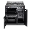 DeLonghi Vintage D3VR 908 DF BL-1, Dual Fuel Range Cooker - Black (Discontinued) Thumbnail