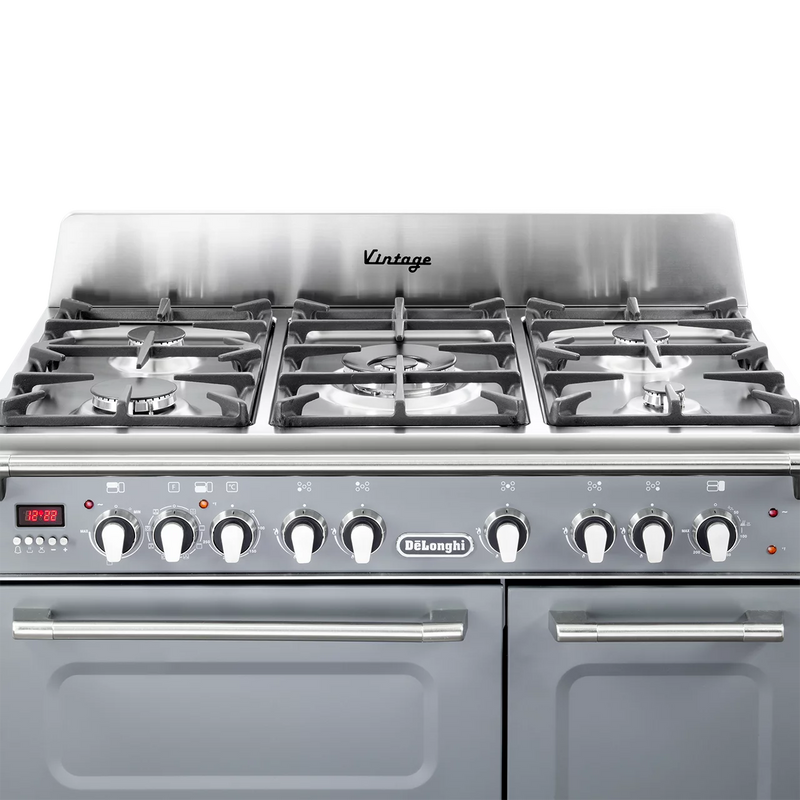 DeLonghi Vintage D3VR 908 DF SLATE-1, Dual Fuel Range Cooker - Slate Grey (Discontinued)