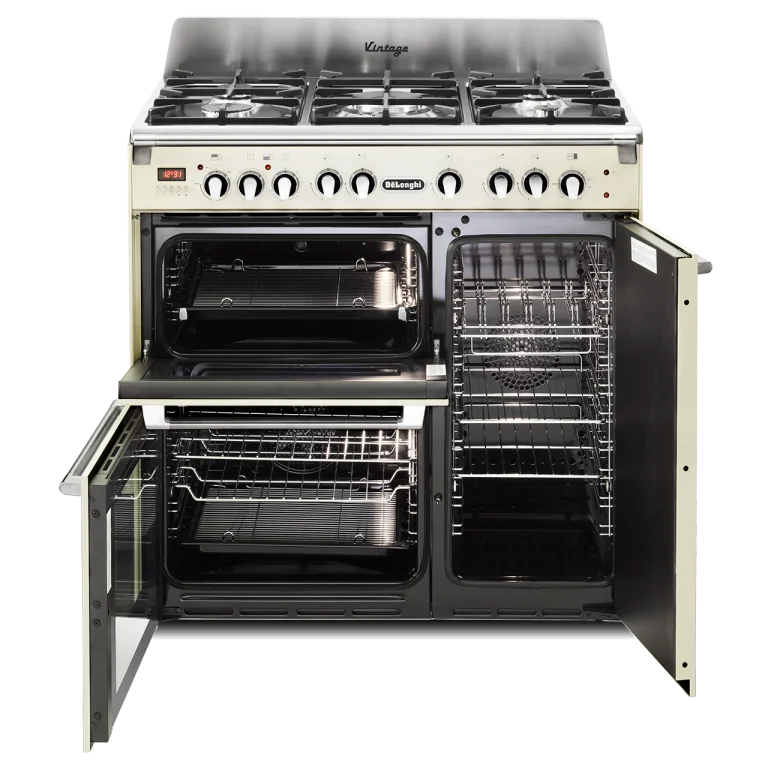 DeLonghi Vintage D3VR 908 DF-1, Dual Fuel Range Cooker - Cream (Discontinued)