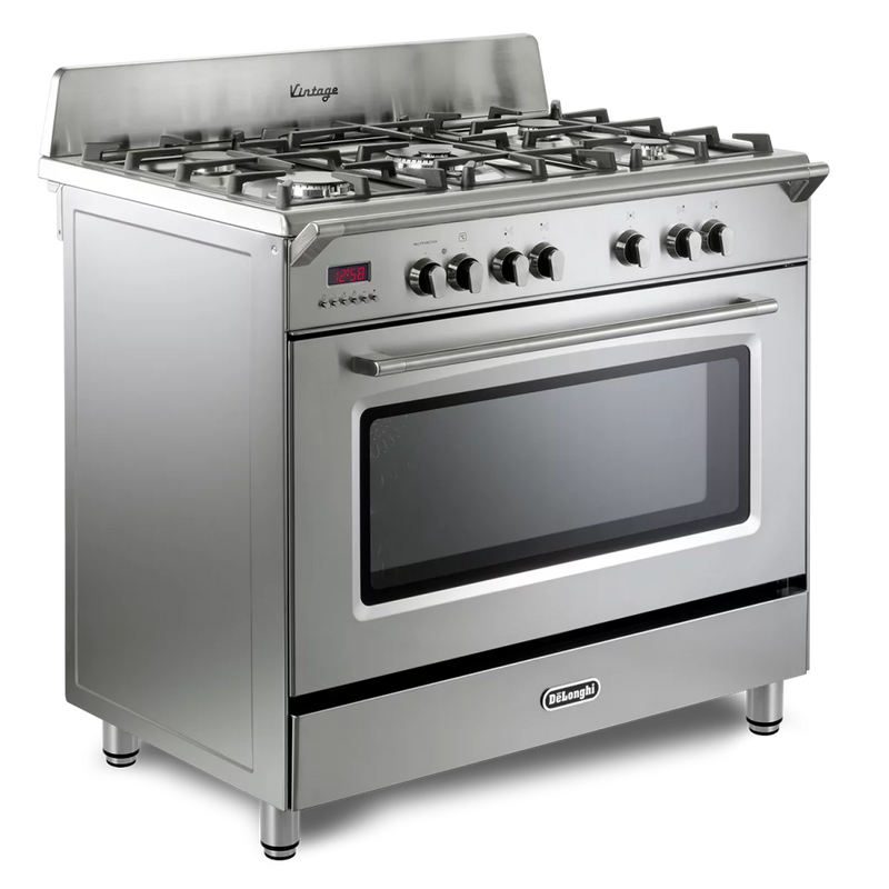 DeLonghi Vintage DVRS 916 DF SS, Dual Fuel Range Cooker - Stainless Steel Discontinued
